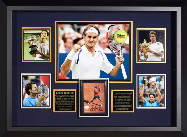 Roger Federer JSA authenticated Signed Photo